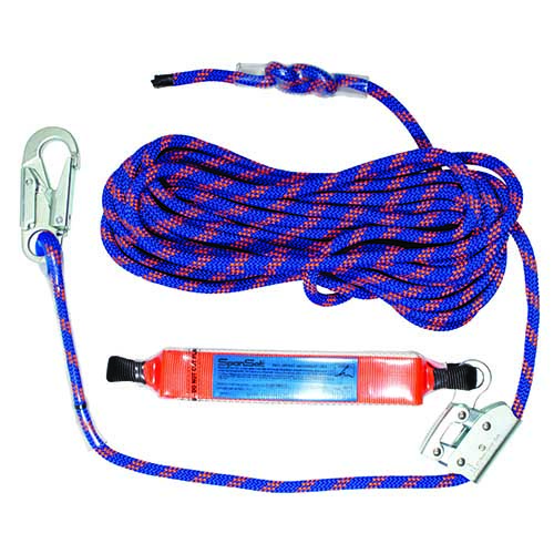 Spanset, 15mtr x 11mm Rope Line w/ Shock Absorber and Rope Adjuster 3801SA x 15